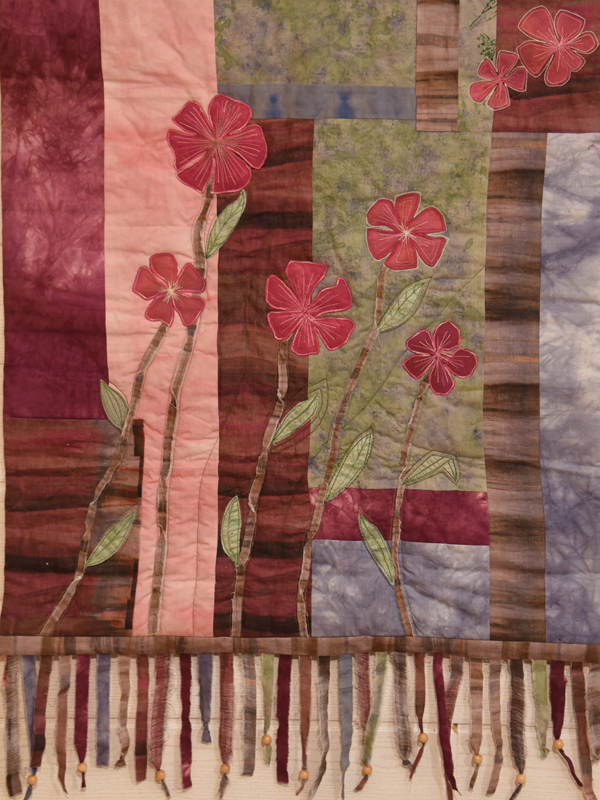 Gertrud Gatterer, Blumenquilt Applikation
