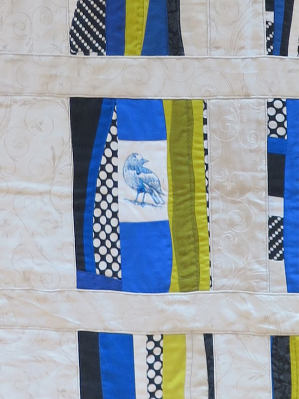 Anna Maria Kerber-Steixner, Blue bird, Detail