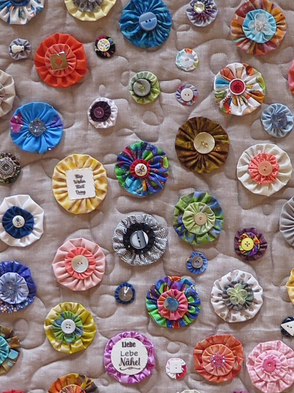 Ursula Engele, Buntes Blumenmeer, Detail